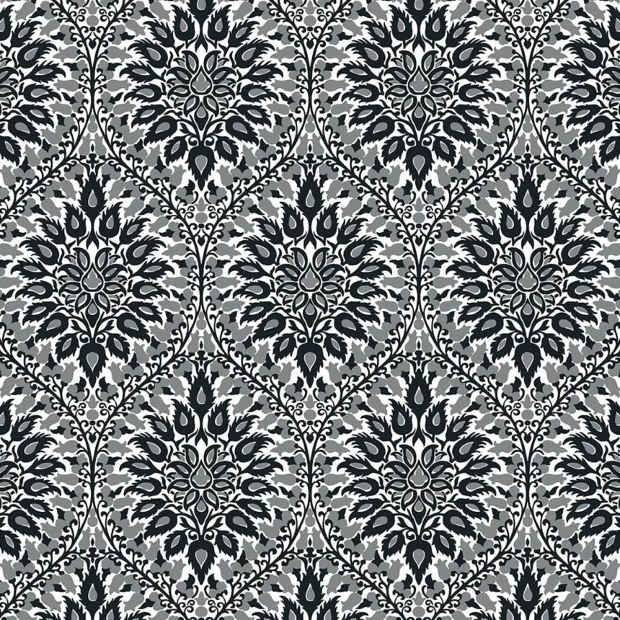 Purchase Seabrook Wallpaper Product ET12900 Legacy Prints Black Damask Wallpaper