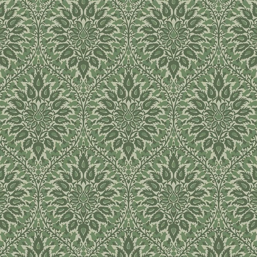 Purchase Seabrook Wallpaper Pattern# ET12904 Legacy Prints Green Damask Wallpaper