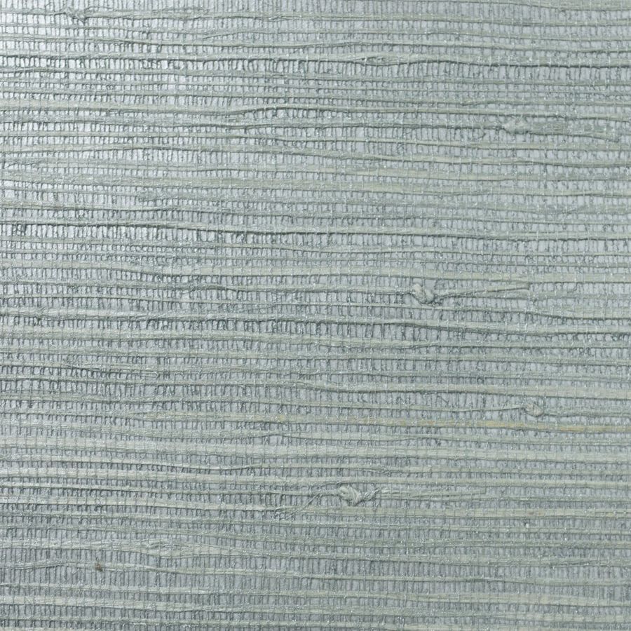 Purchase Lillian August Wallpaper - Ln11807, Blue Smoke & Metallic Silver Jute