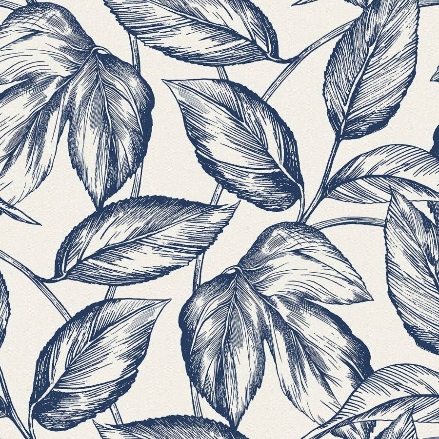 Purchase Seabrook Wallpaper SKU SC20002 Summer House Blue Trees Wallpaper