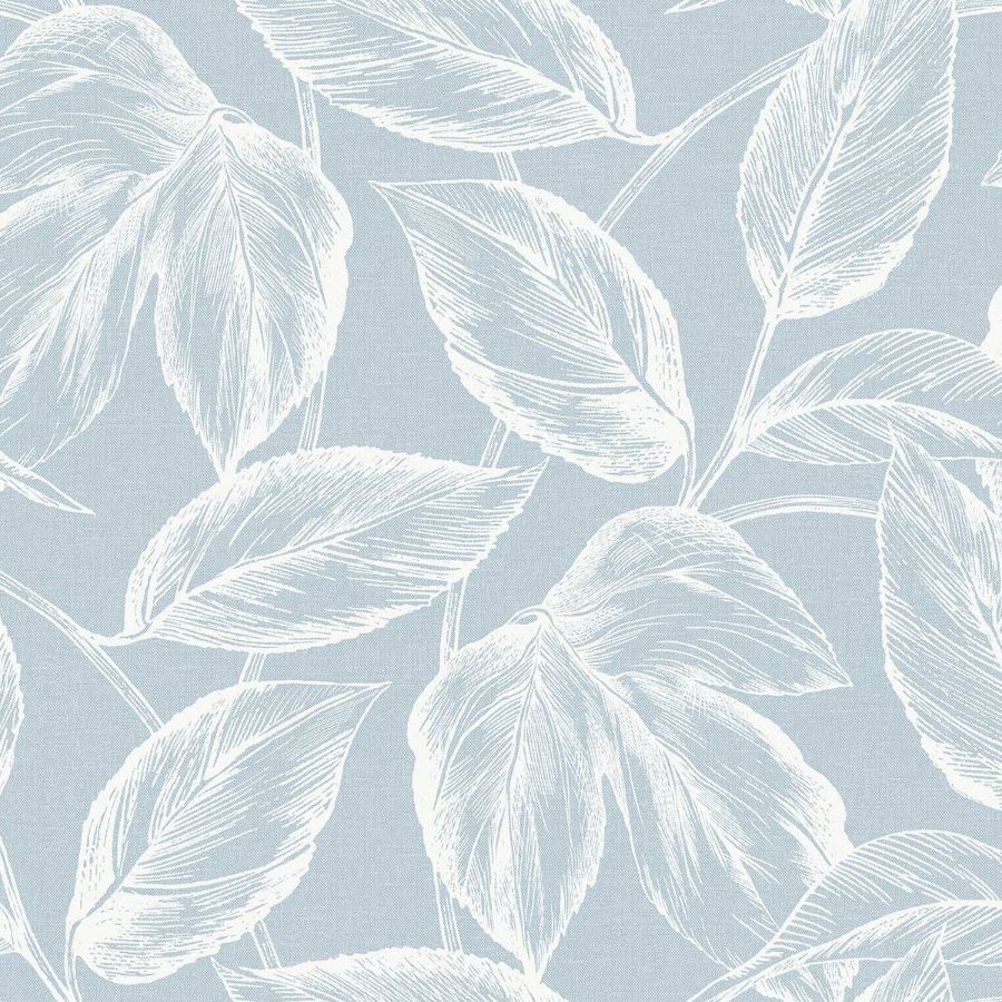 Purchase Seabrook Wallpaper Pattern# SC20022 Summer House Blue Trees Wallpaper