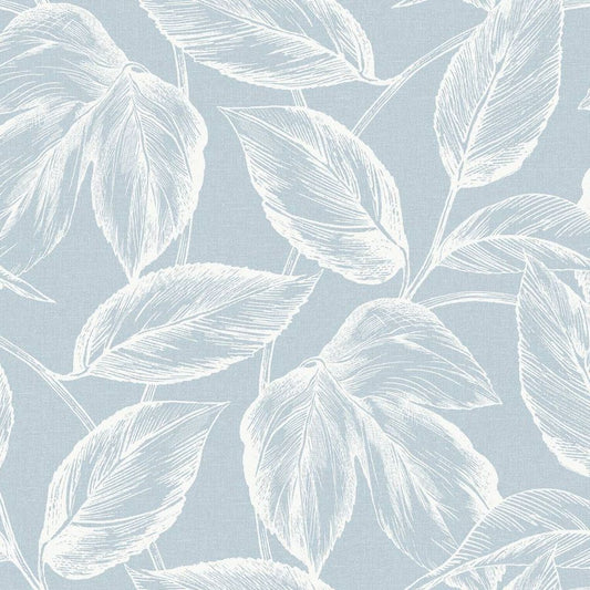 Purchase Seabrook Wallpaper Pattern# SC20022 Summer House Blue Trees Wallpaper