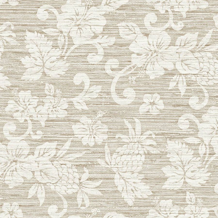Purchase Seabrook Wallpaper Product SC20815 Summer House Beige Floral Wallpaper
