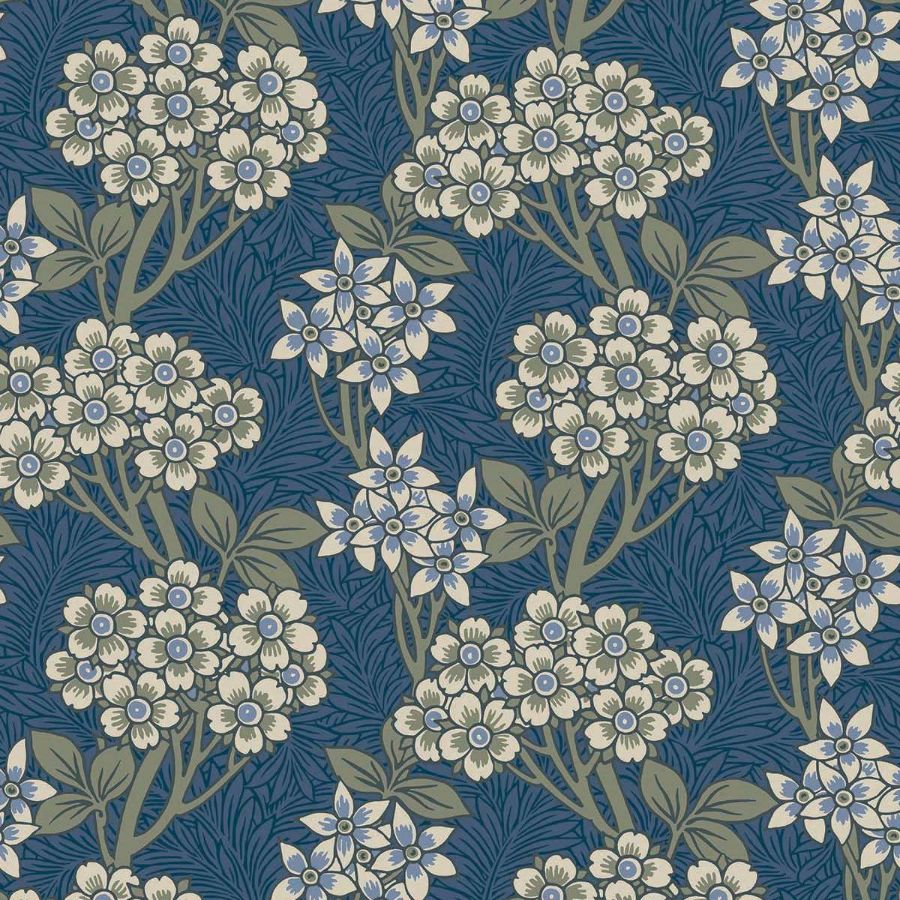 Purchase Seabrook Wallpaper Product ET12012 Legacy Prints Blue Floral Wallpaper