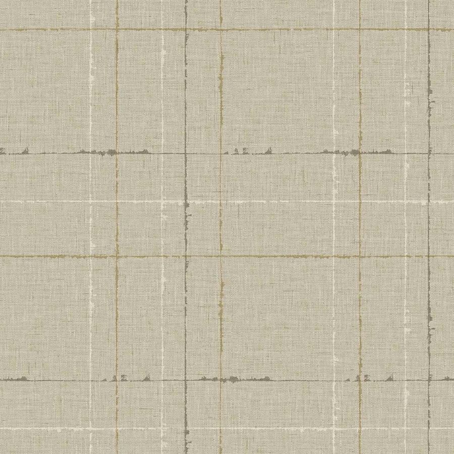 Purchase Seabrook Wallpaper Product TH90103 Fibers and Threads Beige Plaid Wallpaper