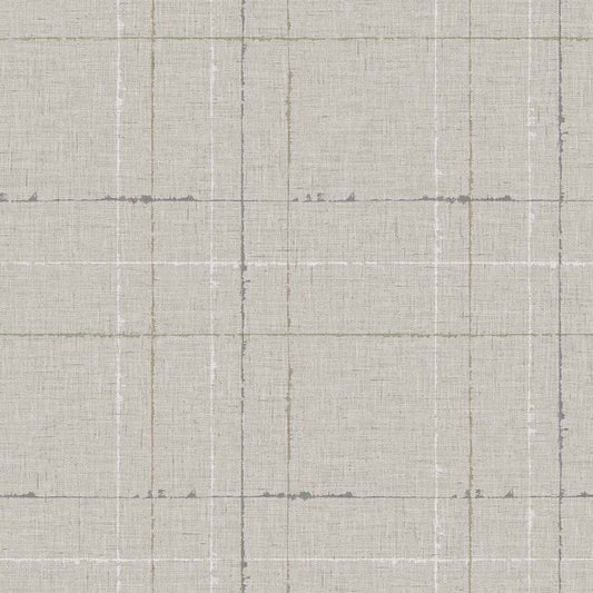 Purchase Seabrook Wallpaper SKU TH90108 Fibers and Threads Grey Plaid Wallpaper