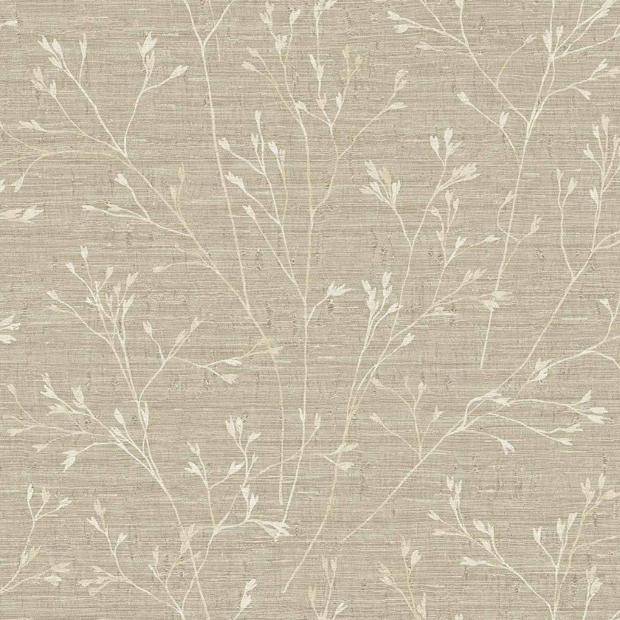 Purchase Seabrook Wallpaper Product TH90305 Fibers and Threads Beige Trees Wallpaper