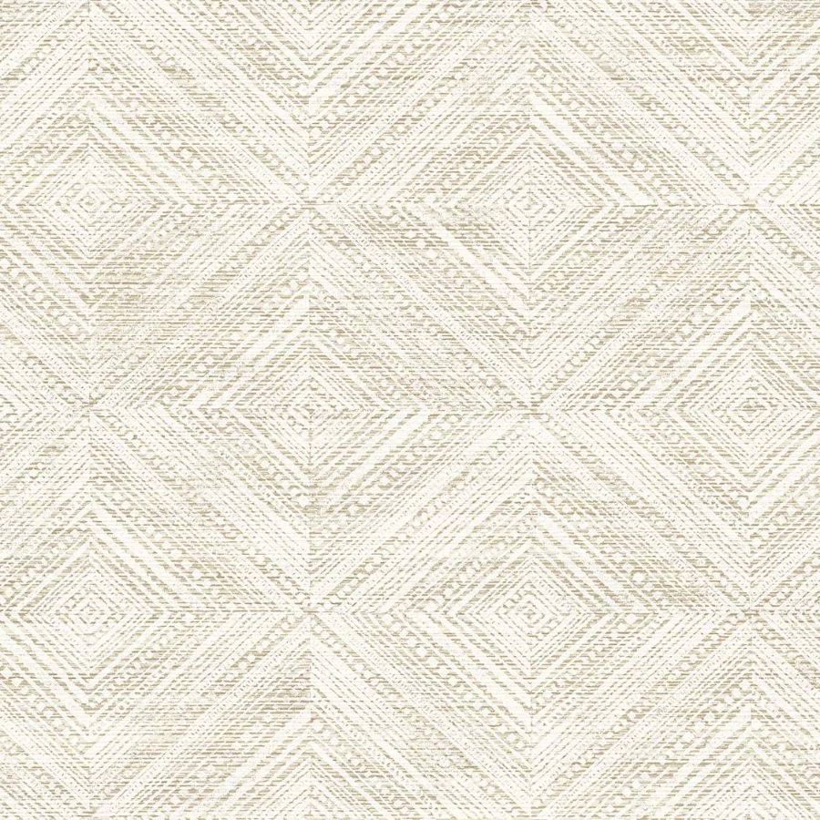 Purchase Seabrook Wallpaper Product# TH91607 Fibers and Threads Beige Geometric Wallpaper