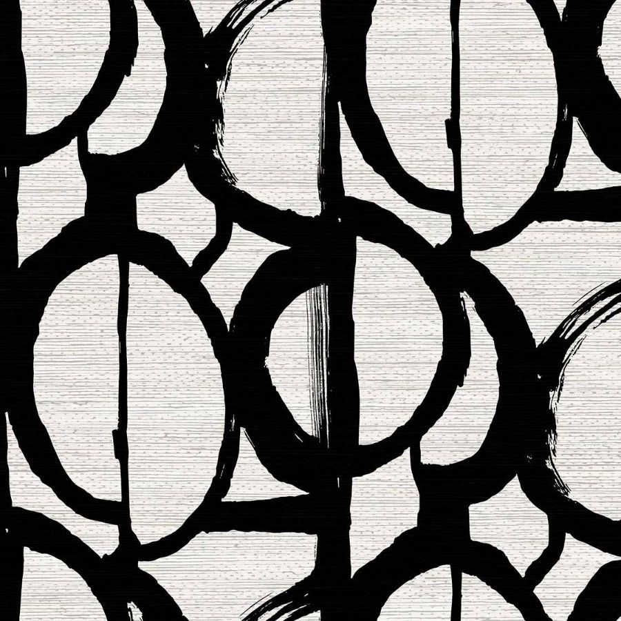 Purchase Seabrook Wallpaper Item TH91710 Fibers and Threads Black Abstract Wallpaper