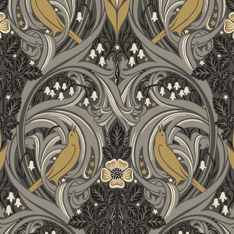 Purchase Seabrook Wallpaper Wallpaper - Et12208, Bird Scroll