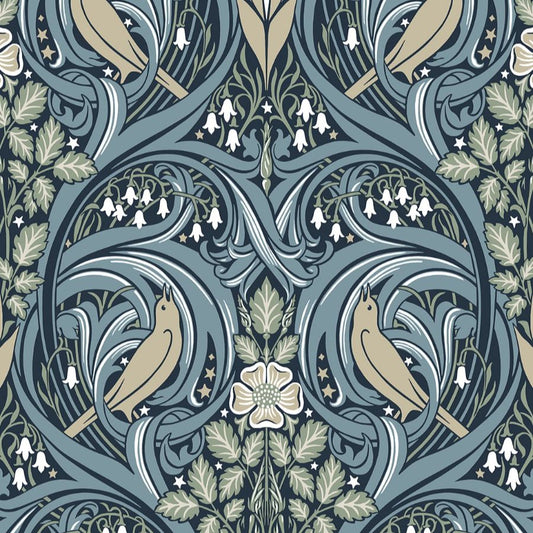 Purchase Seabrook Wallpaper Wallpaper - Et12212, Bird Scroll