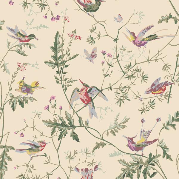 Sample 100/14071 Hummingbirds Cole and Son Wallpaper