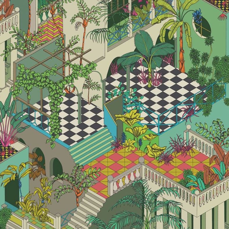 Sample 105/4017 Miami Cole and Son Wallpaper