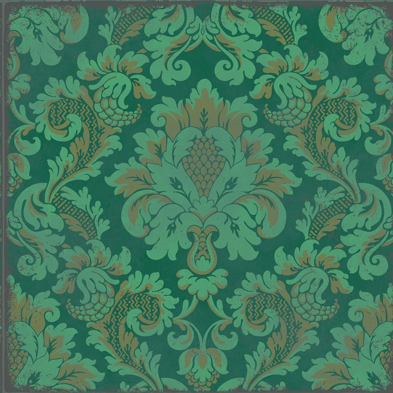 Sample 108/4016 Stravinsky Cs Green by Cole and Son