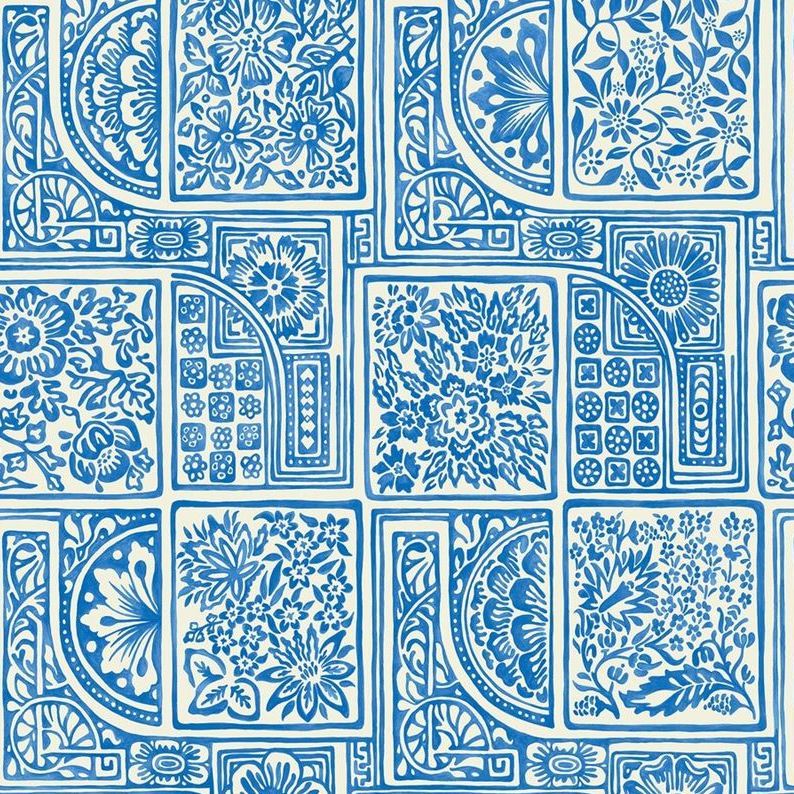 Sample 108/9045 Bellini Blue and White by Cole and Son