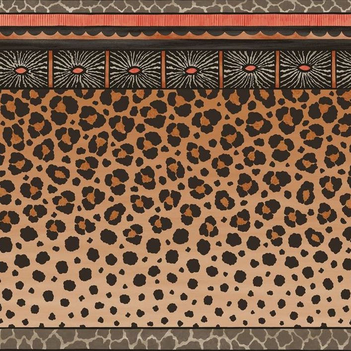 Sample 109/13060 Zulu Border Red Brown by Cole and Son