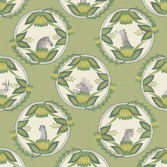 Order 109/9042 Cs Ardmore Cameos Green By Cole and Son Wallpaper