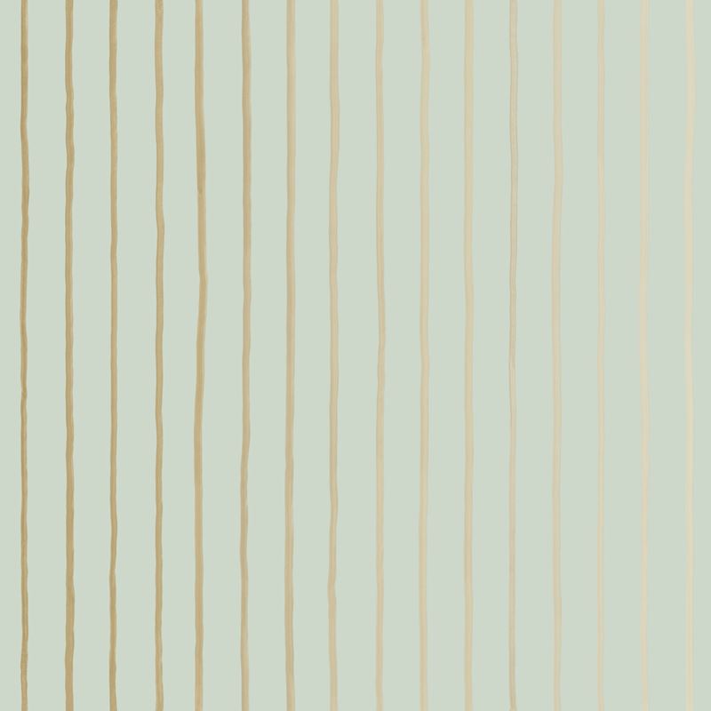 Sample 110/7036 College Stripe Duck Egg+Gilver by Cole and Son