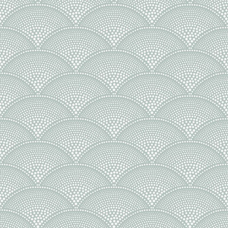 Sample 112/10036 Feather Fan Print Room Blue by Cole and Son