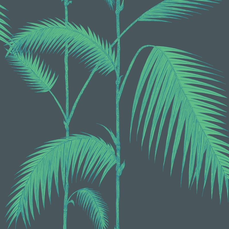 Sample 112/2007 Palm Leaves Viridian by Cole and Son