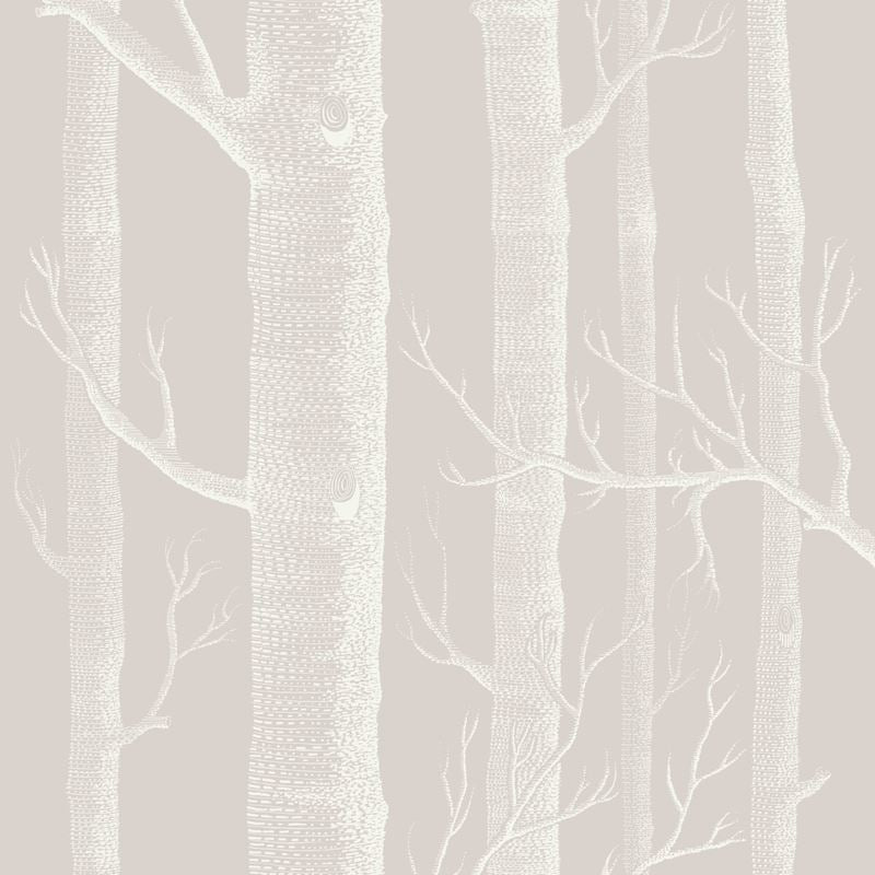 Sample 112/3010 Woods Stone/White by Cole and Son