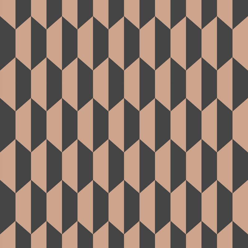 Sample 112/5022 Petite Tile Charcoal/Bronze by Cole and Son