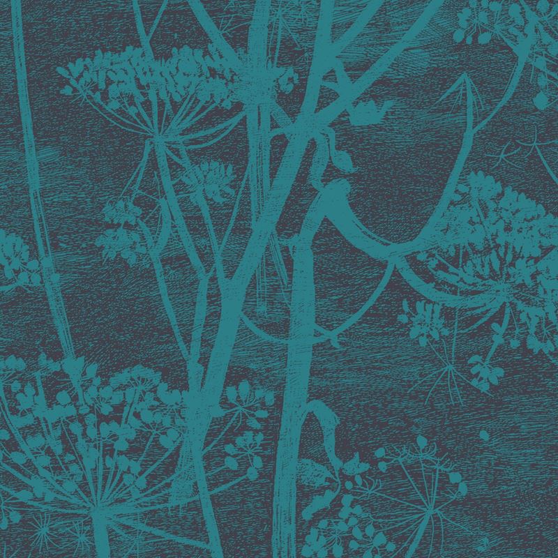 Sample 112/8030 Cow Parsley Teal by Cole and Son