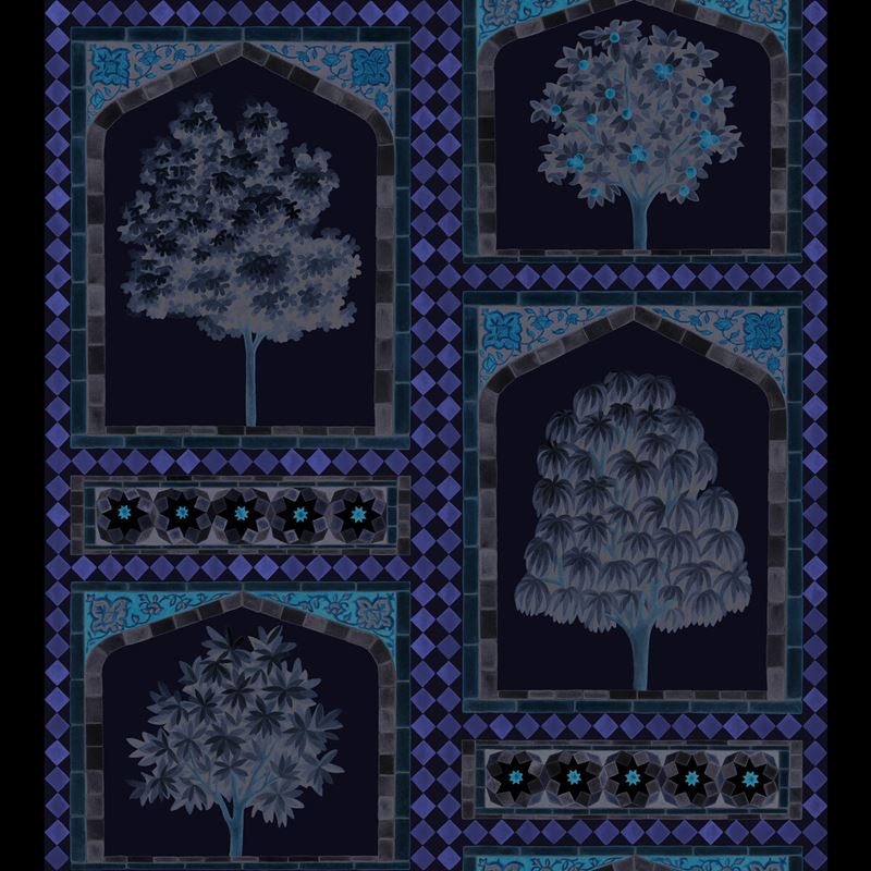 Sample 113-10031 Sultan'S Palace Gold and Spice by Cole and Son