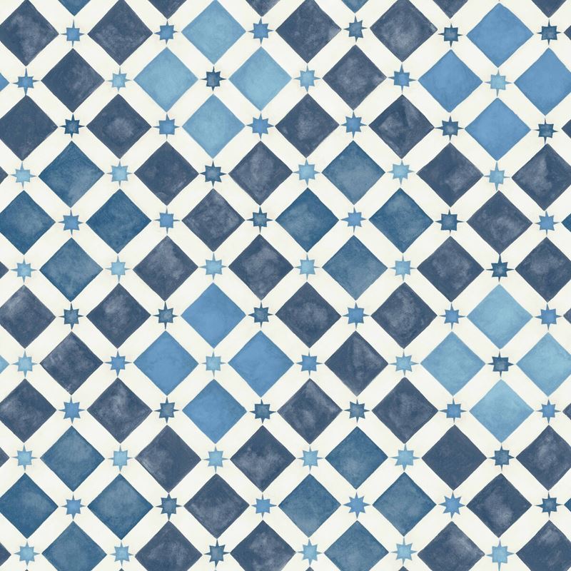 Sample 113-11032 Zellige China Blue and White by Cole and Son