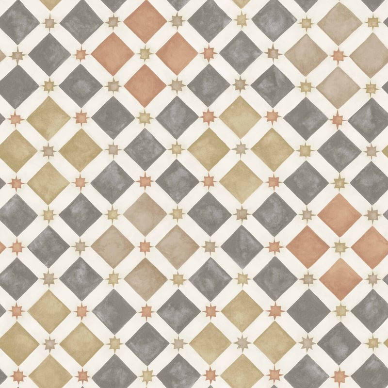 Sample 113-11034 Zellige Spice and Charcoal by Cole and Son