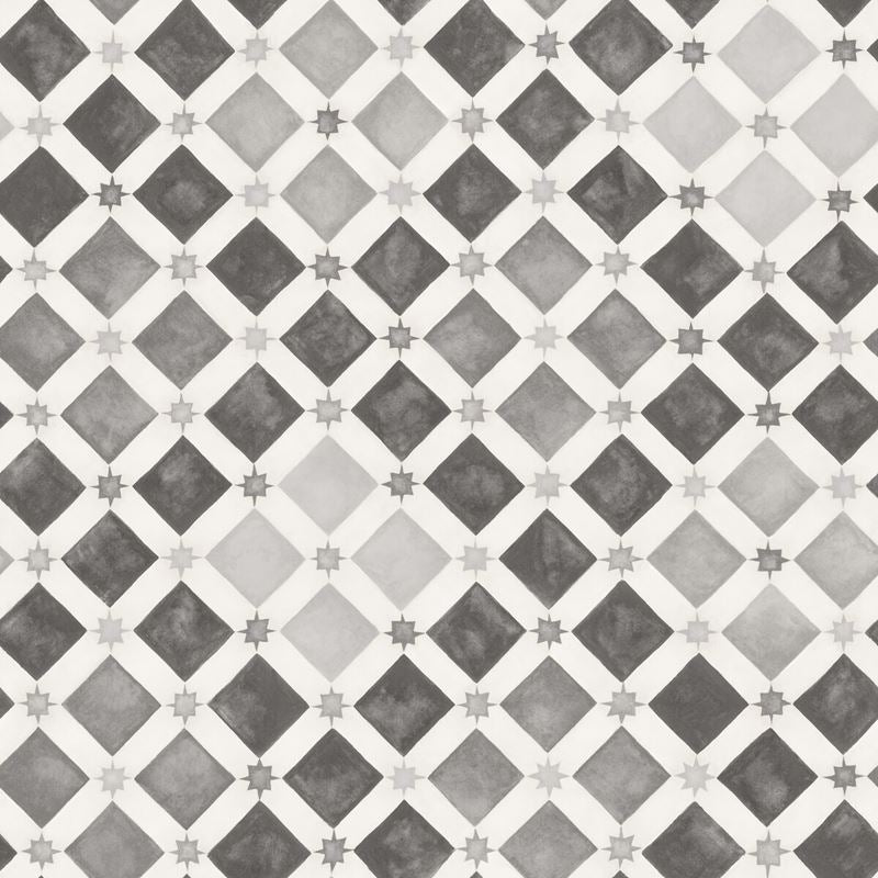 Sample 113-11035 Zellige Soot and Snow by Cole and Son