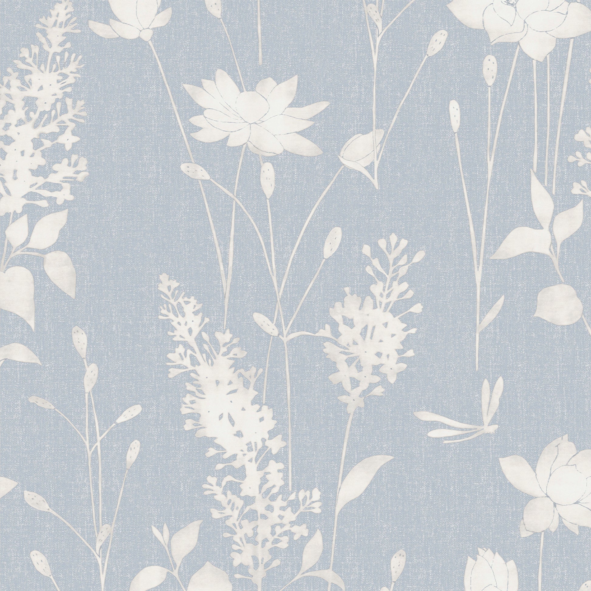 Purchase Laura Ashley Wallpaper Pattern# 113343 Dragonfly Garden Chalk Blue