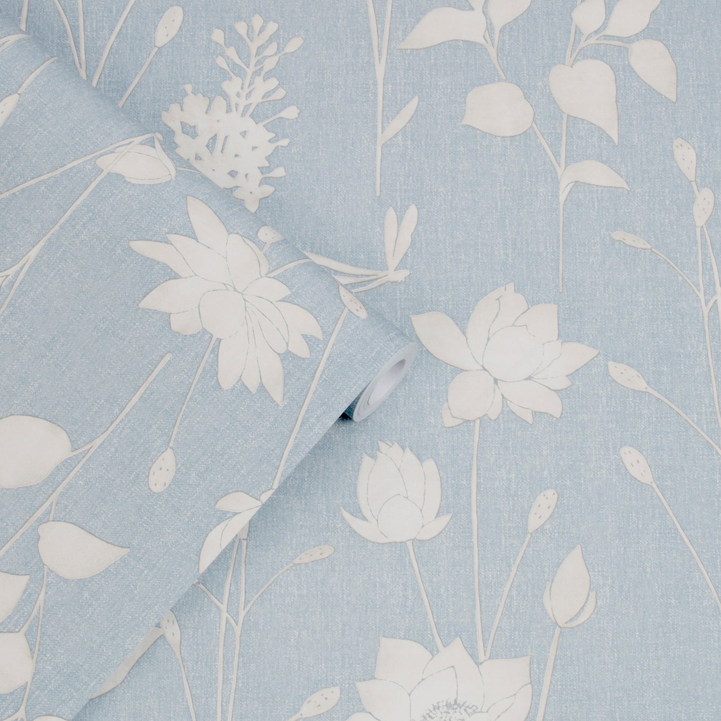 Purchase Laura Ashley Wallpaper Pattern# 113343 Dragonfly Garden Chalk Blue