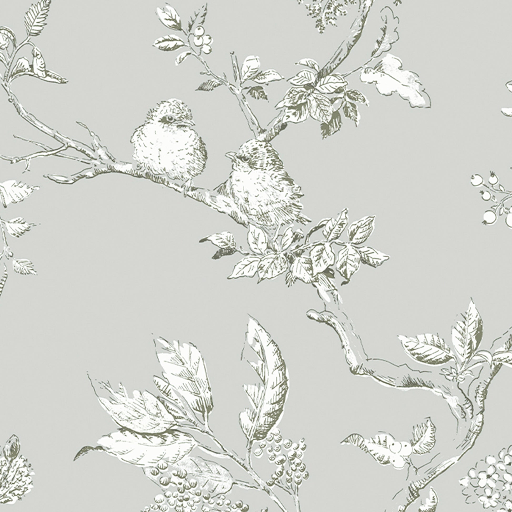 Purchase Laura Ashley Wallpaper Pattern number 113347 Elderwood Steel