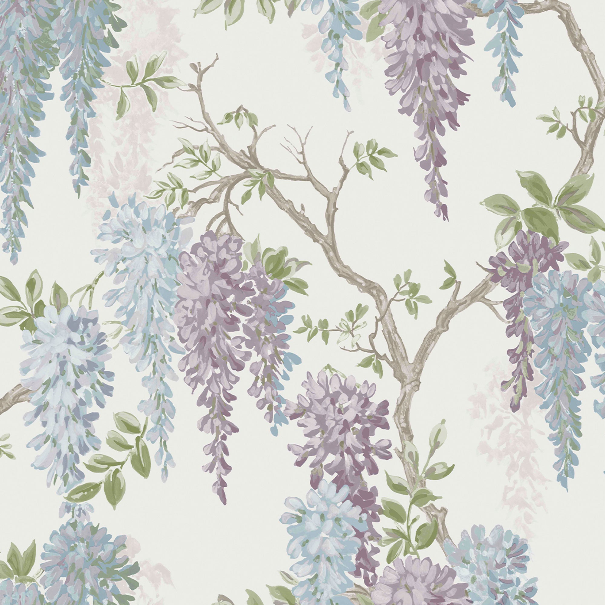 113356 | Wisteria Garden Pale Iris - Laura Ashley Wallpaper