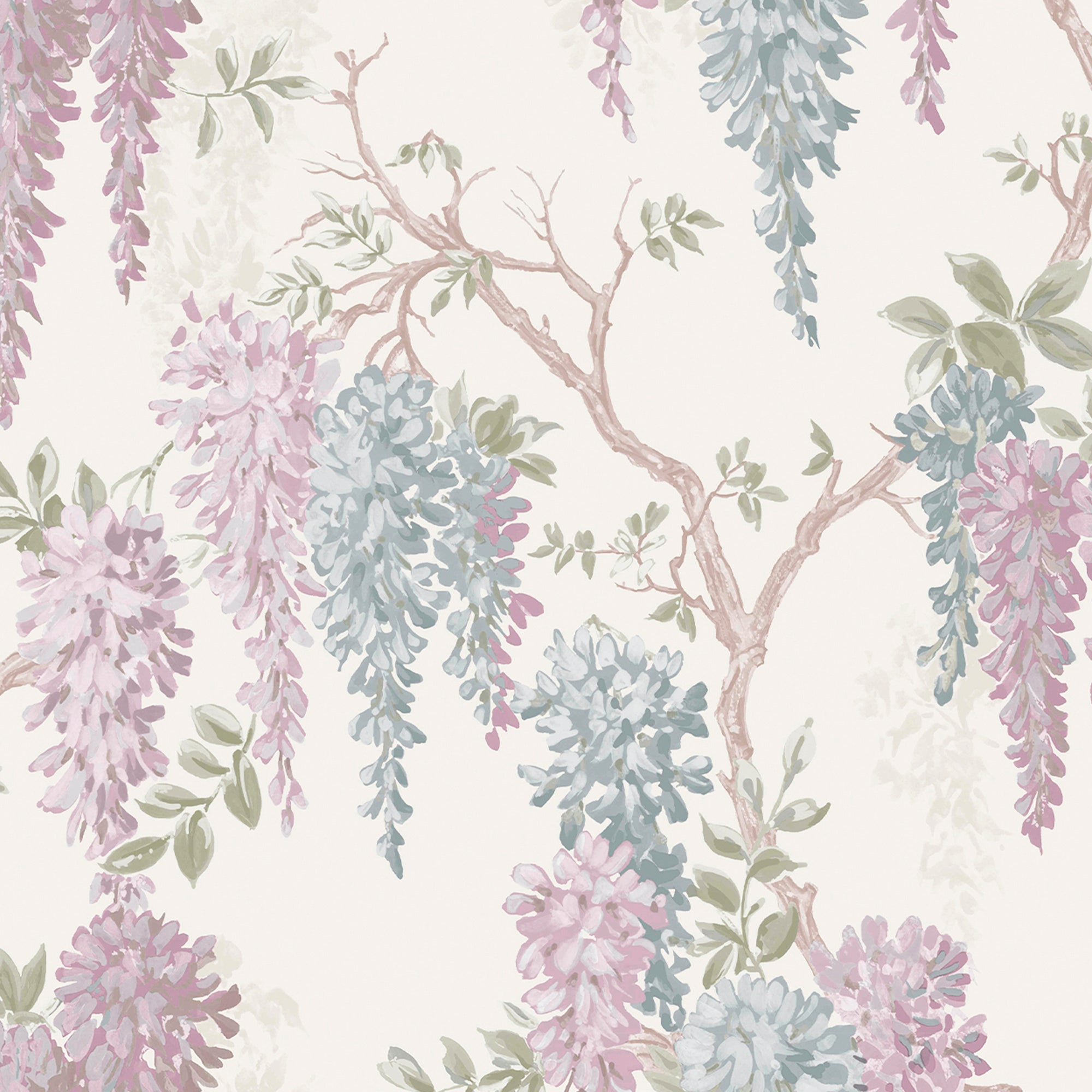 113357 | Wisteria Garden Duck Egg - Laura Ashley Wallpaper