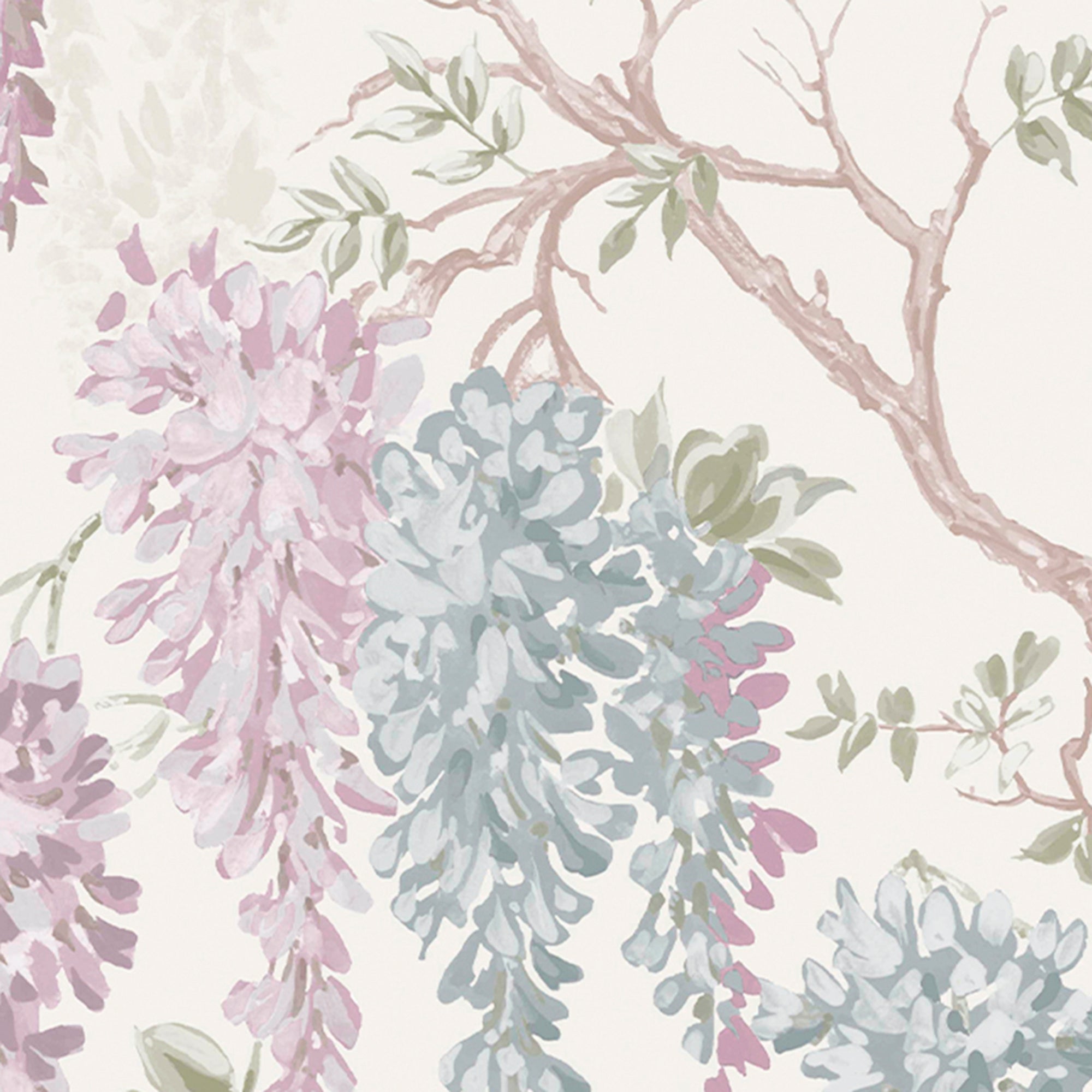 113357 | Wisteria Garden Duck Egg - Laura Ashley Wallpaper