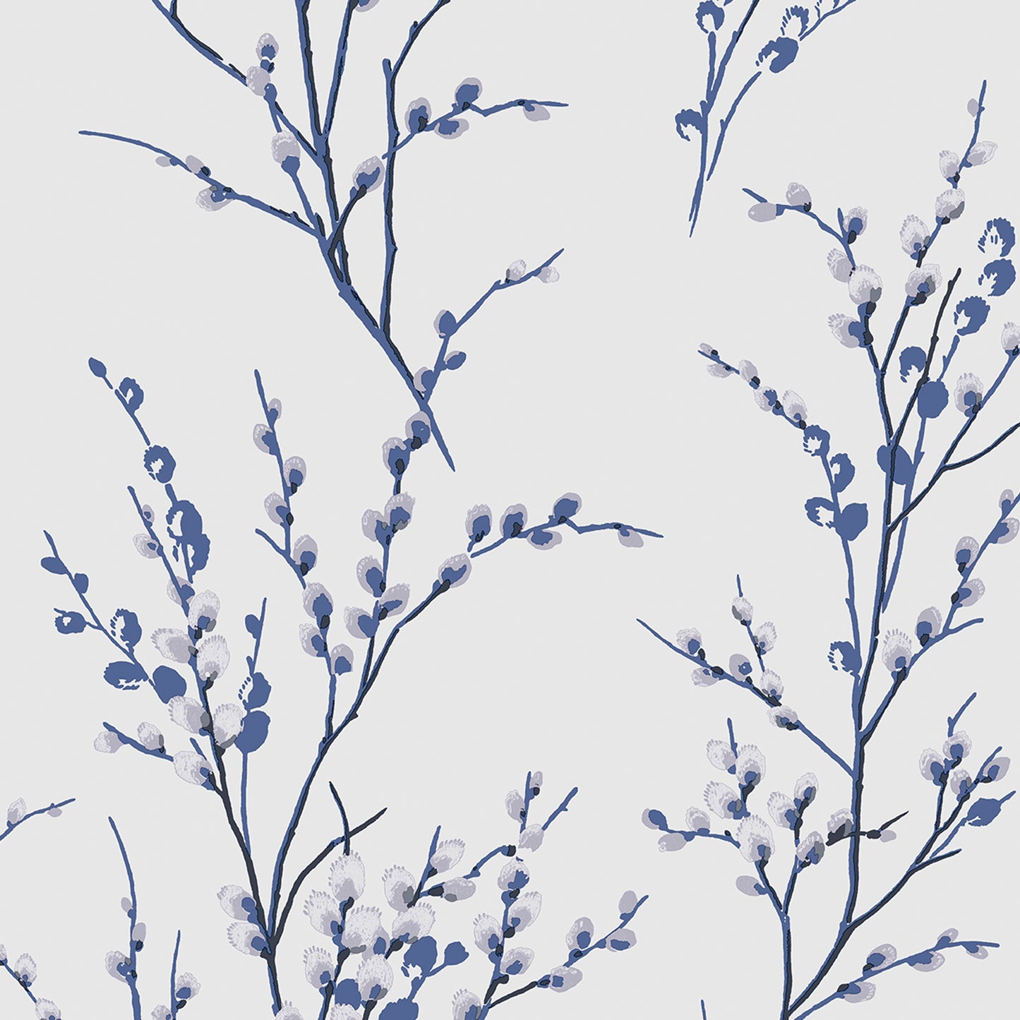 Purchase Laura Ashley Wallpaper Product# 113360 Pussy Willow Off White and Midnight