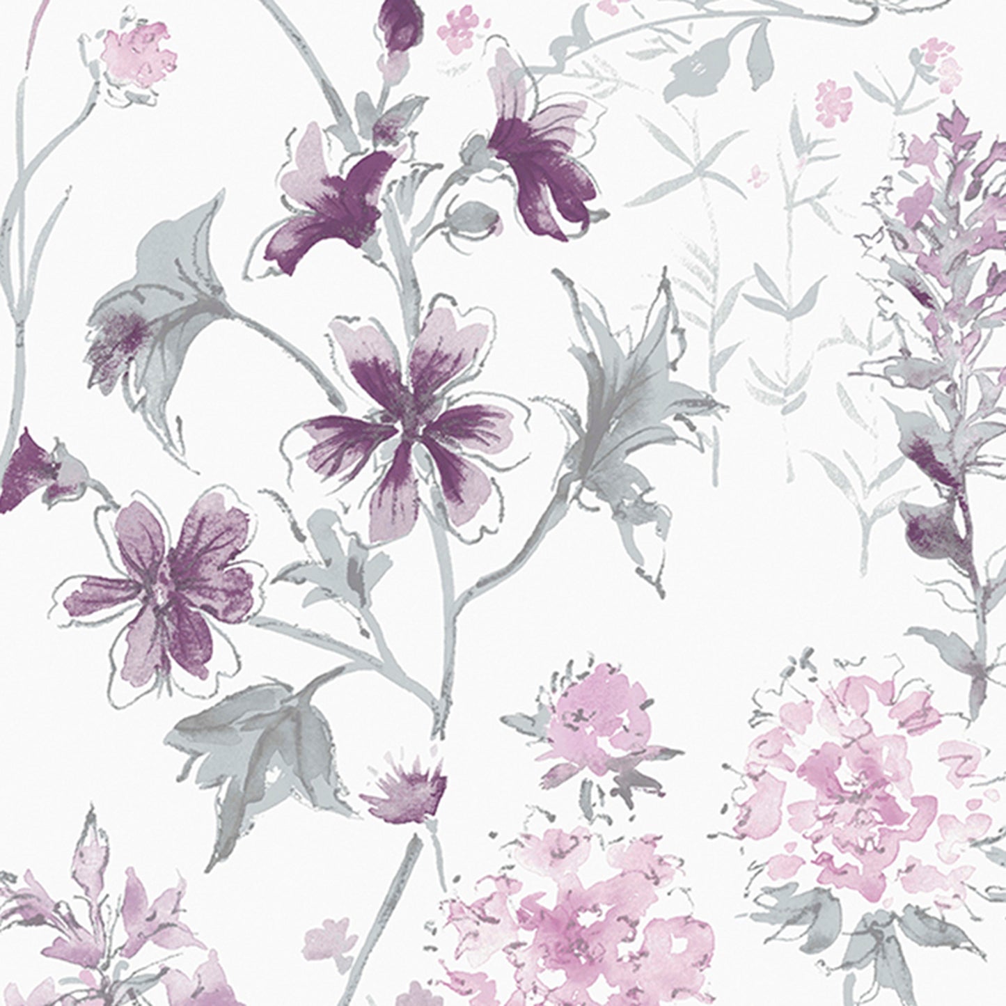 Purchase Laura Ashley Wallpaper Product 113362 Wild Meadow Pale Iris