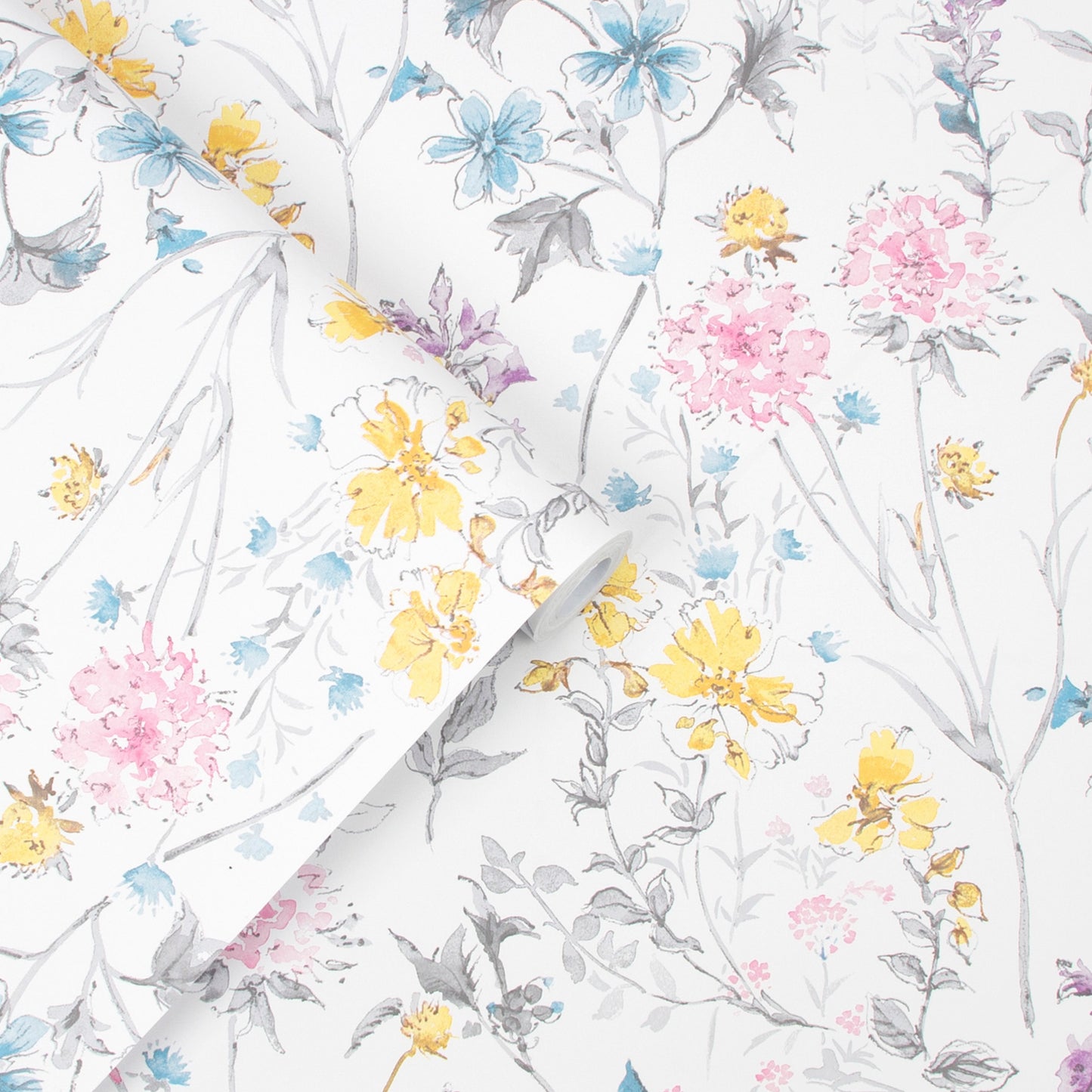 Purchase Laura Ashley Wallpaper Product 113363 Wild Meadow Multicolor