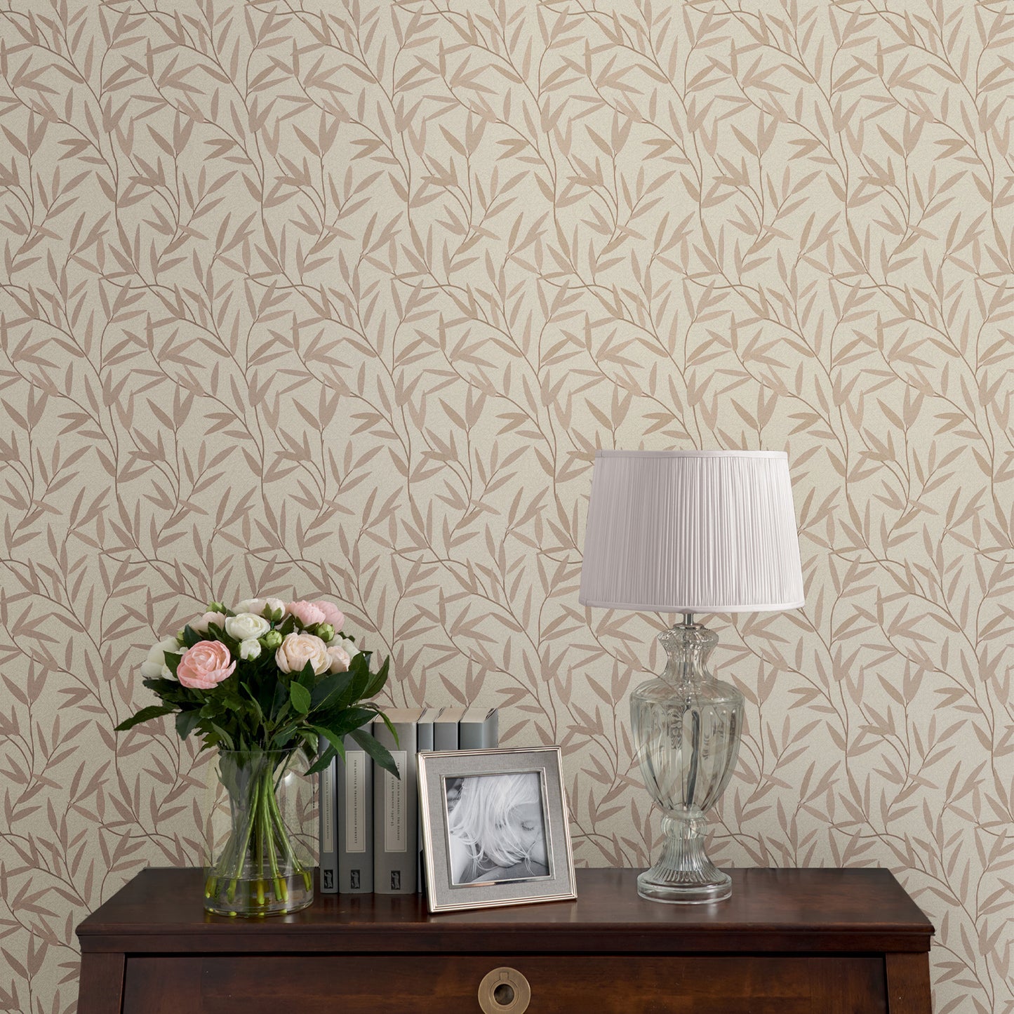 Purchase Laura Ashley Wallpaper Pattern 113365 Willow Leaf Natural