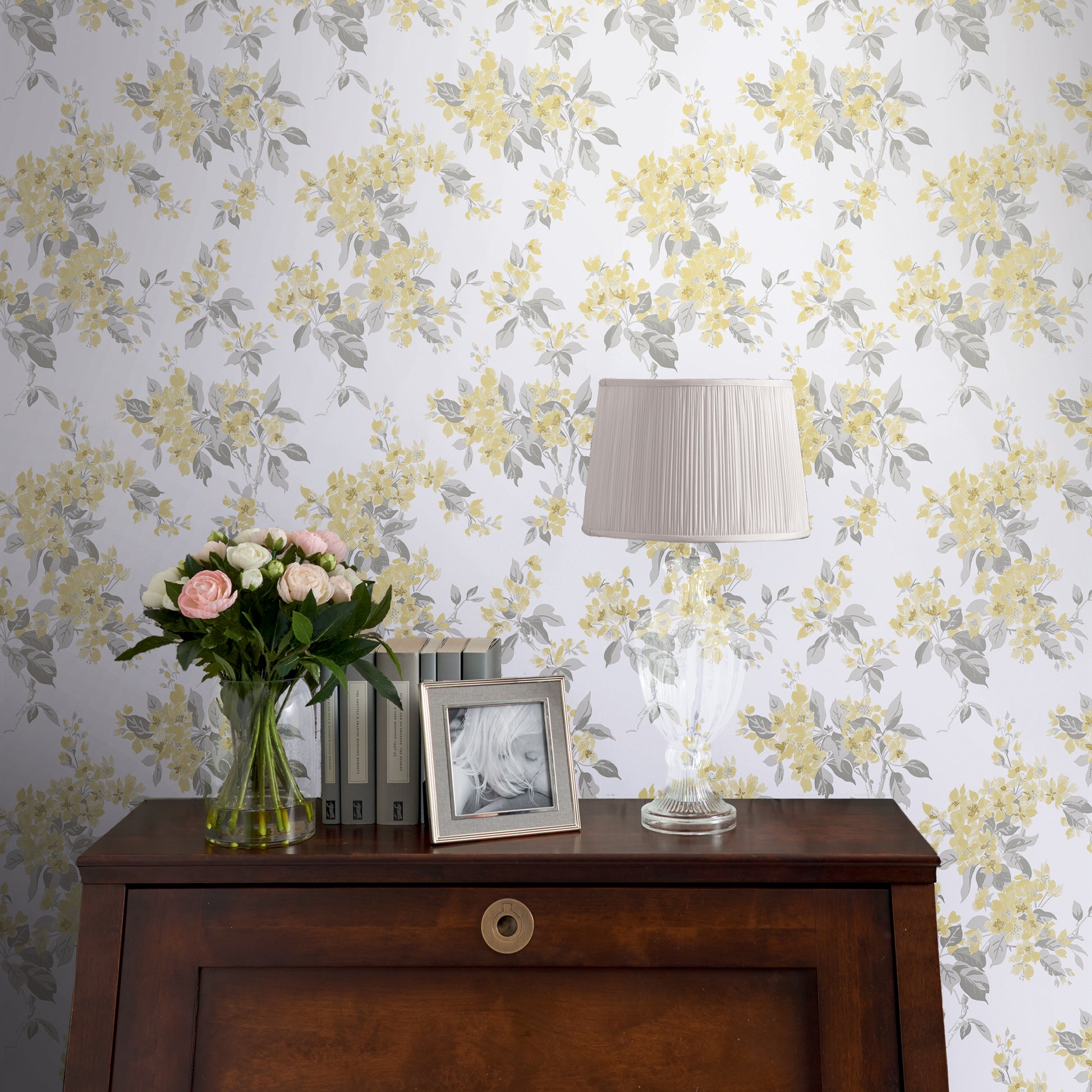 Purchase Laura Ashley Wallpaper Item 113366 Apple Blossom Sunshine