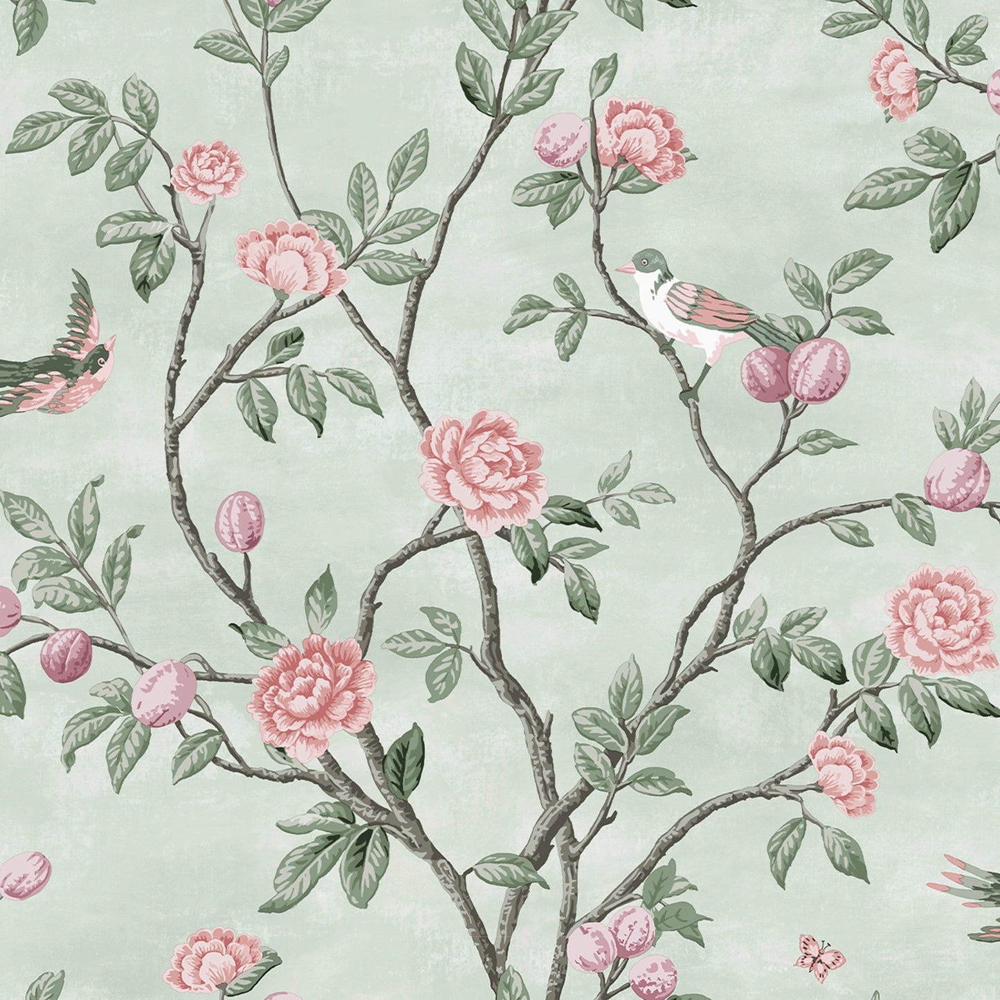 Purchase Laura Ashley Wallpaper SKU# 113371 Eglantine Eau de Nil