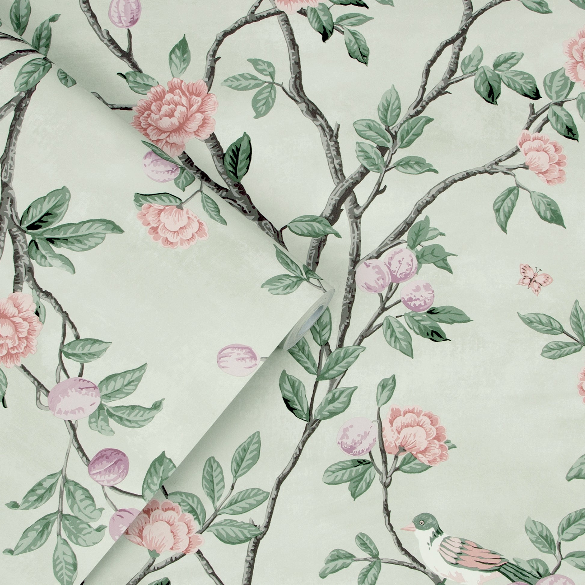 Purchase Laura Ashley Wallpaper SKU# 113371 Eglantine Eau de Nil