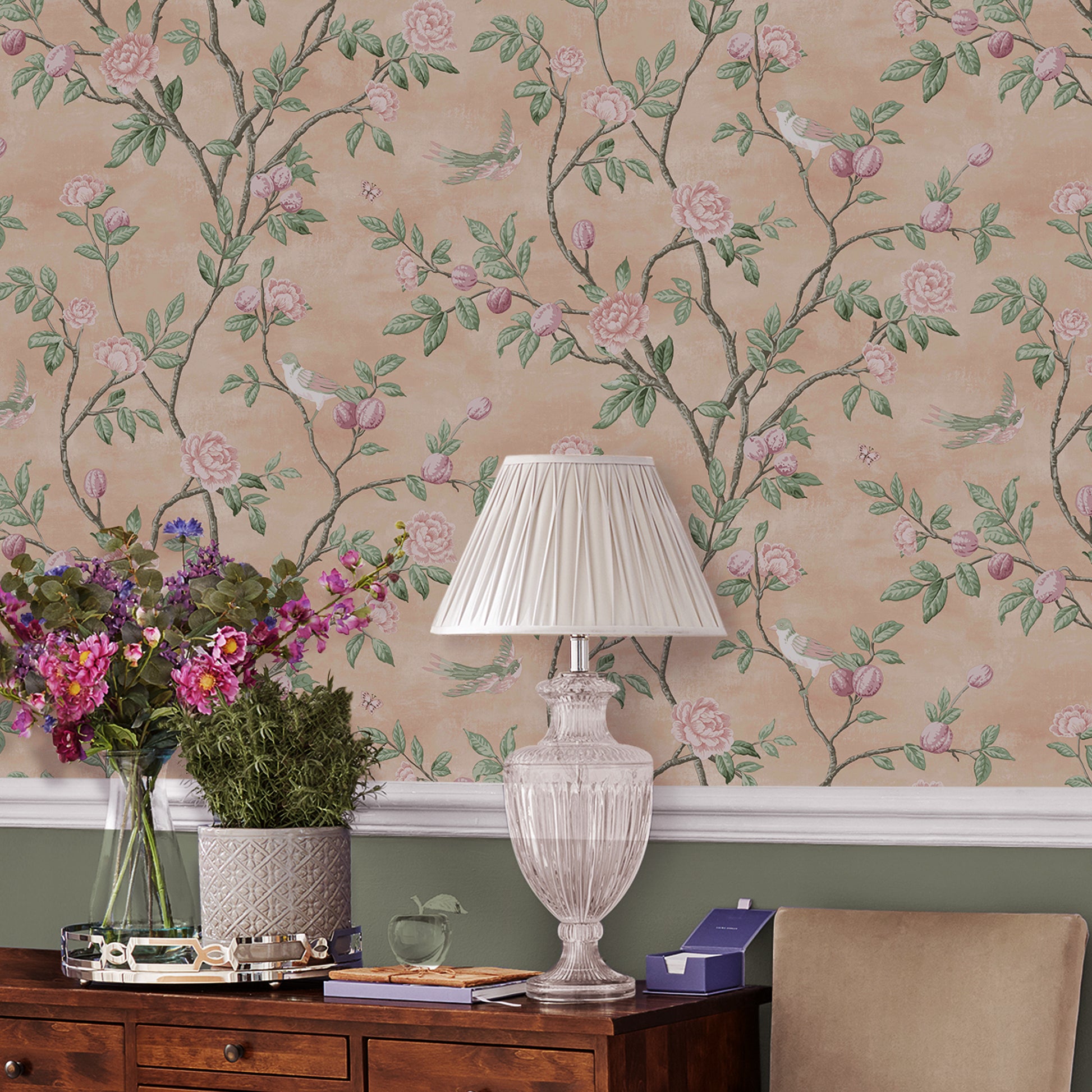 Purchase Laura Ashley Wallpaper Pattern# 113372 Eglantine Blush