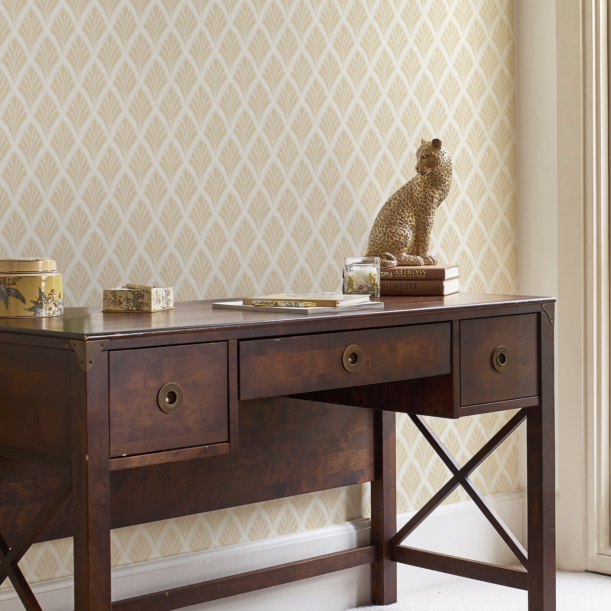 Purchase Laura Ashley Wallpaper SKU# 113375 Florin Gold