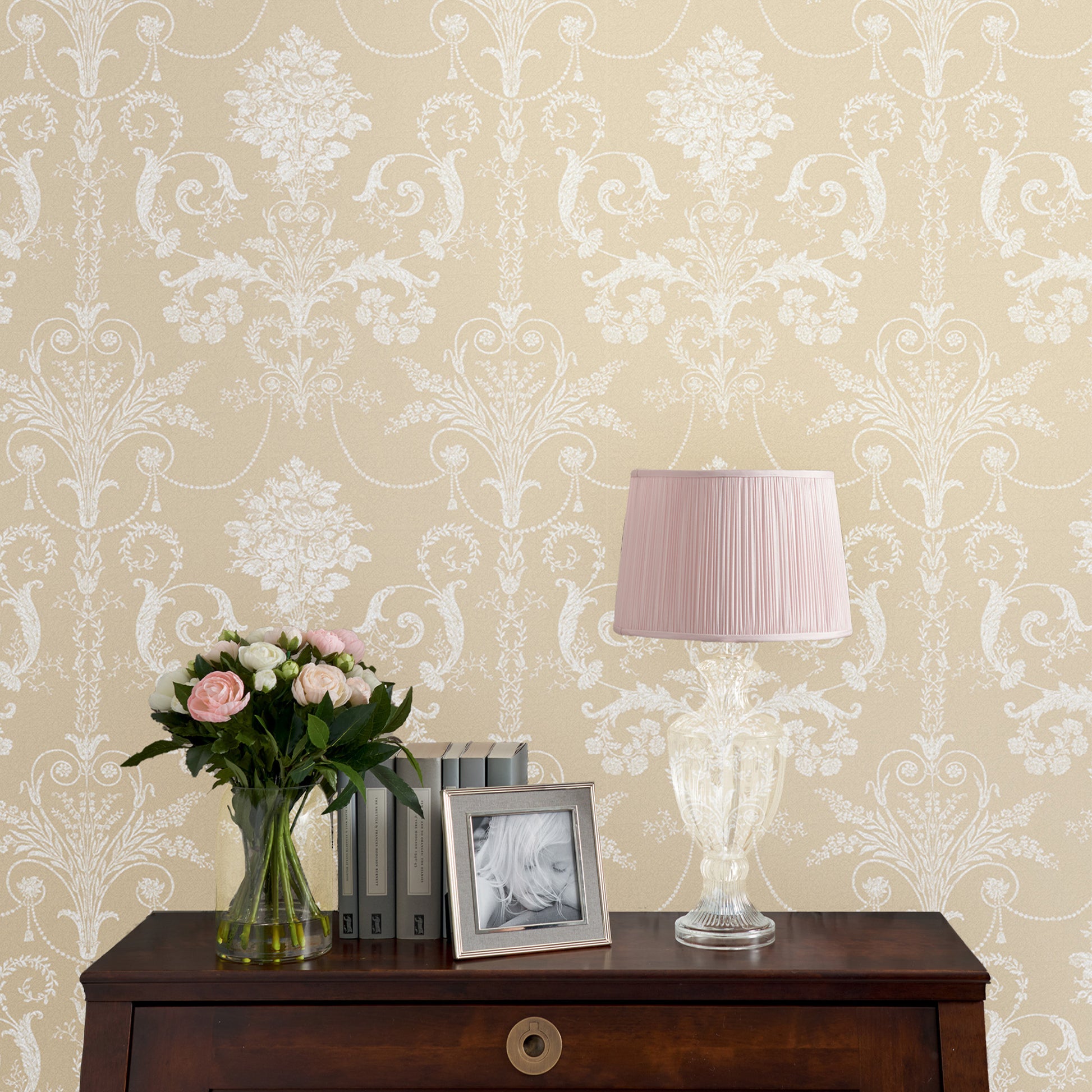 Purchase Laura Ashley Wallpaper Item 113384 Josette Linen 