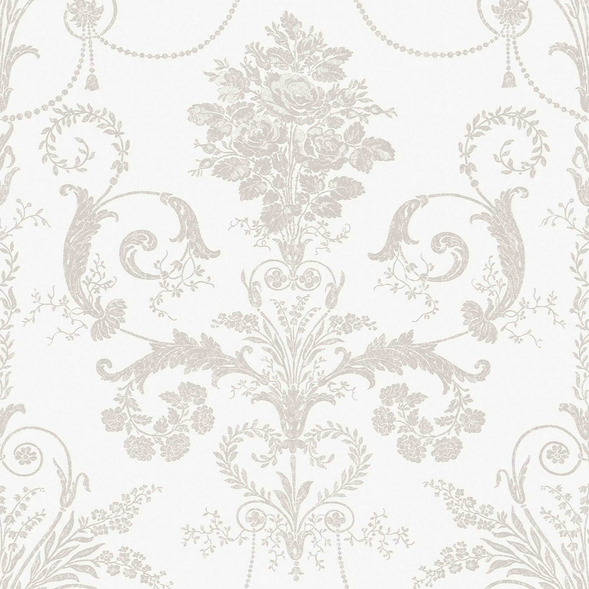 Purchase Laura Ashley Wallpaper Product# 113385 Josette Dove Grey and White