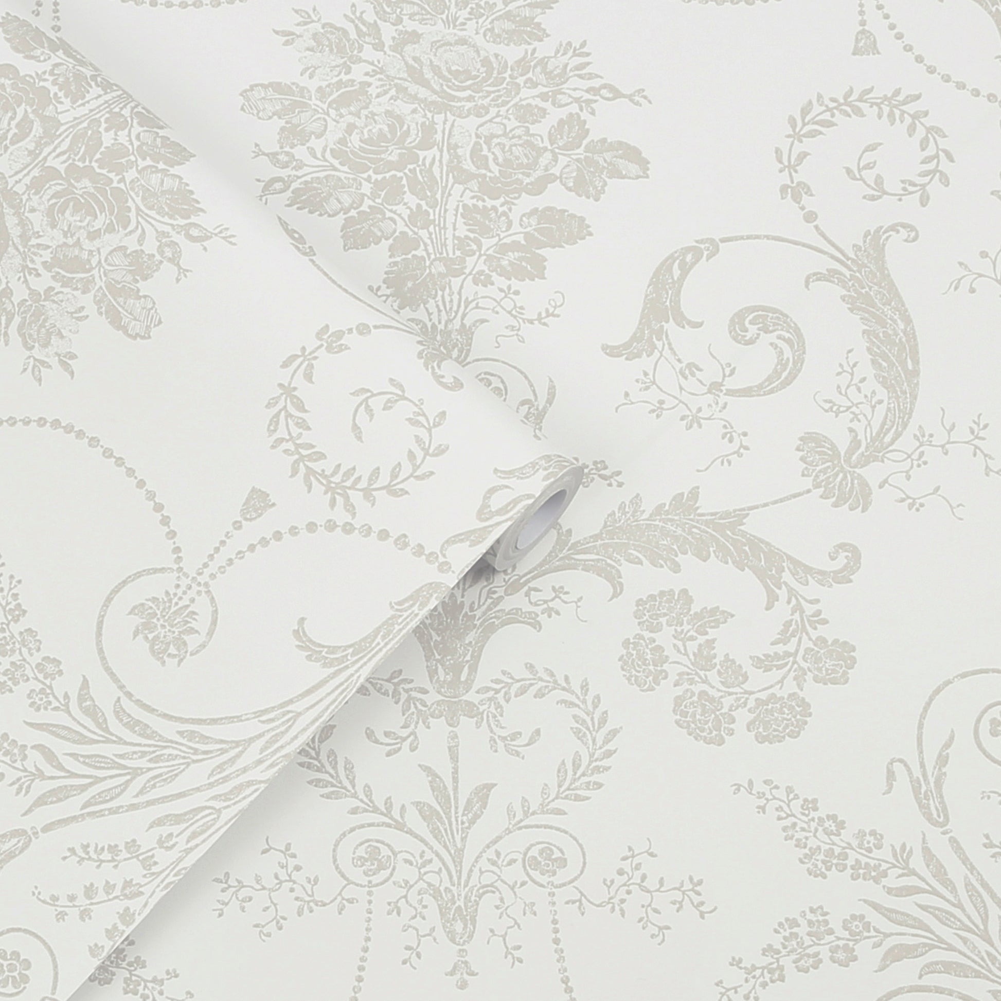 Purchase Laura Ashley Wallpaper Product# 113385 Josette Dove Grey and White