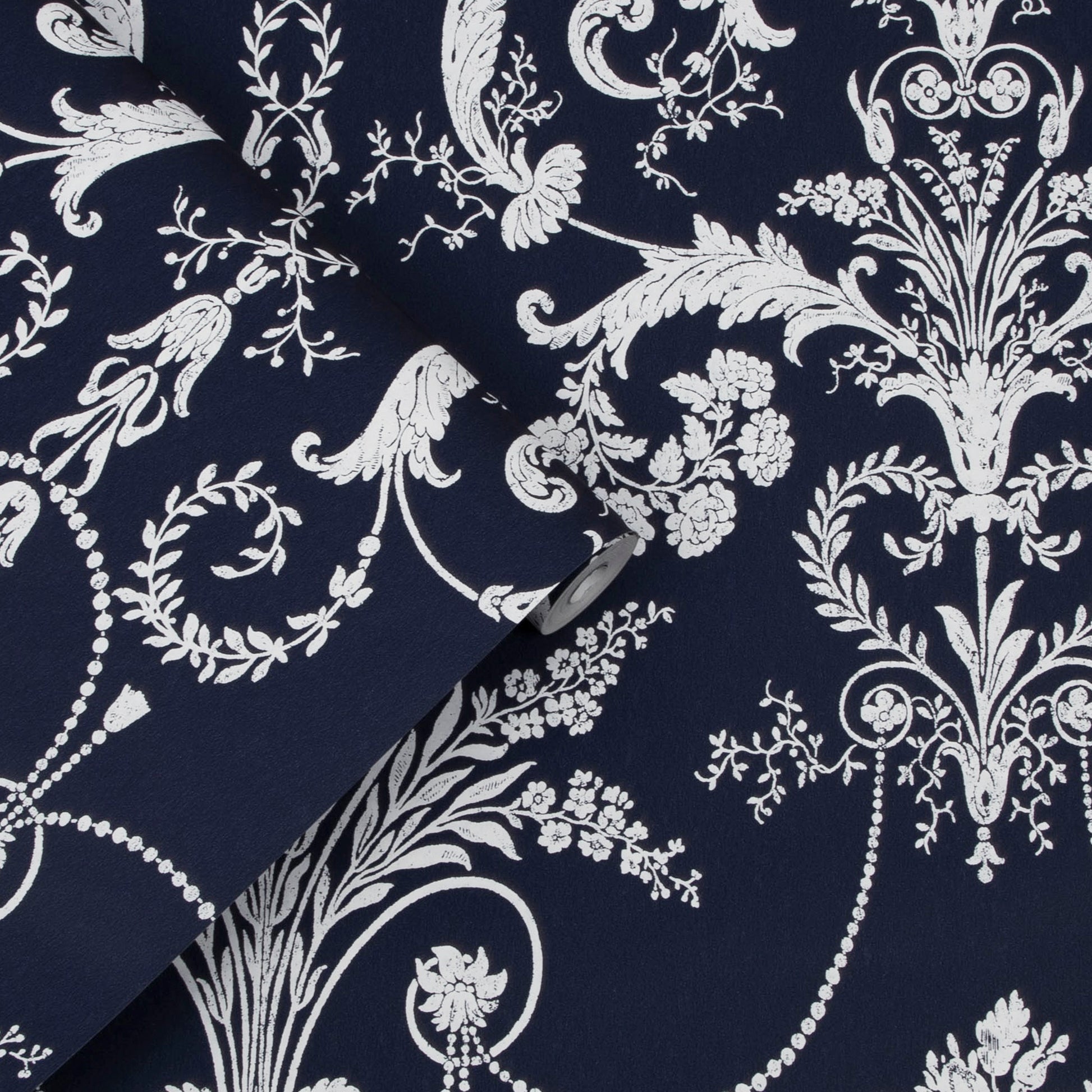 Purchase Laura Ashley Wallpaper SKU 113386 Josette Midnight